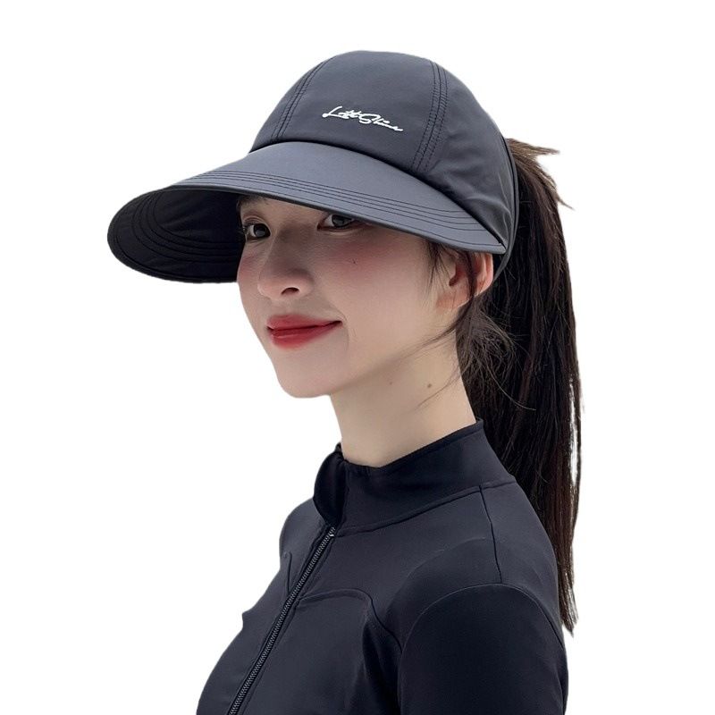 Cappello da baseball sportivo da uomo, con visiera larga, a prova di becco d'anatra, per esterni, aperto, ad asciugatura rapida, con coda di cavallo_voghion.com