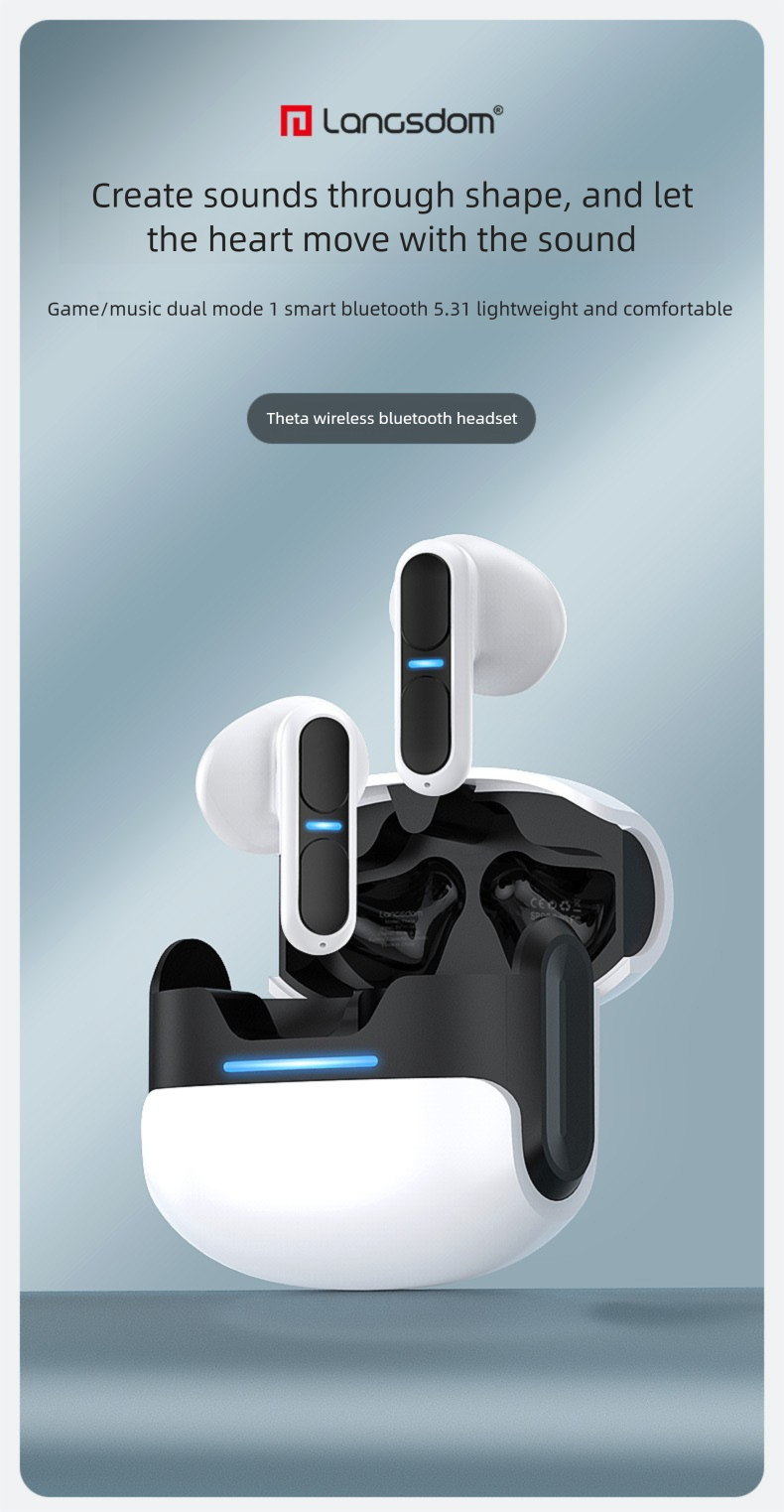 Lansdun TG11 New Gaming True Wireless Low Latency Compatible Bluetooth Earbuds_voghion.com