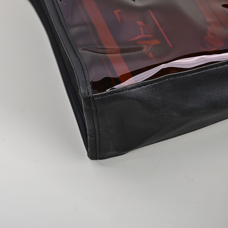 Jelly PVC transparant plastic bedrukt cadeau internet beroemde ins stijl tote bag, op maat gemaakt_voghion.com