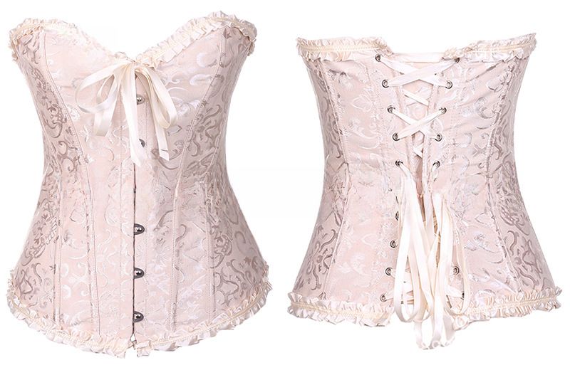 Grensoverschrijdend Speciaal voor Europees en Amerikaans Hofkorset Borst Push-up korset Jacquard Shaper Dameskorset_voghion.com