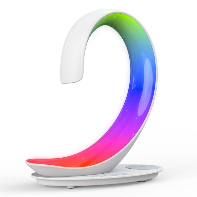 Swan Lamp Multifunctional Charger Bluetooth Speaker Night Light Creative Gift 15W Mobile Phone Wireless Fast Charging_voghion.com