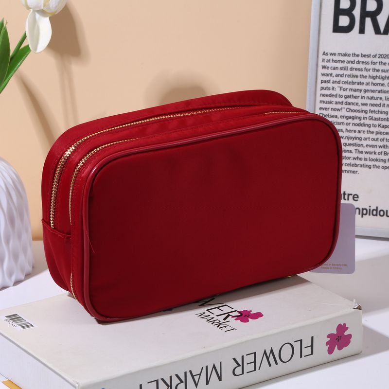 Candy Colored Nylon Waterproof Makeup Large Capacity Cosmetic Storage Travel Toiletry Bag, Size M_voghion.com