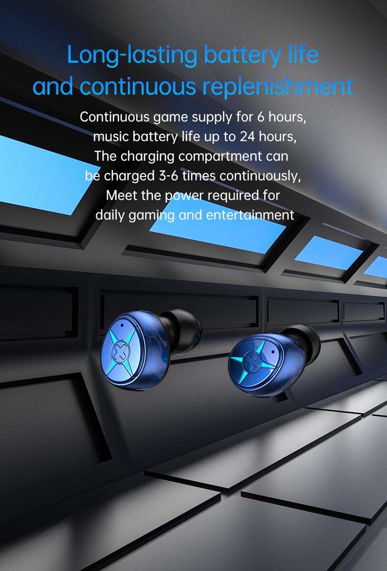 New Private Model DX-03 Mechanical Metal Sensing TWS Noise Reduction Low Delay Wireless Bluetooth 5.3 Earphones_voghion.com