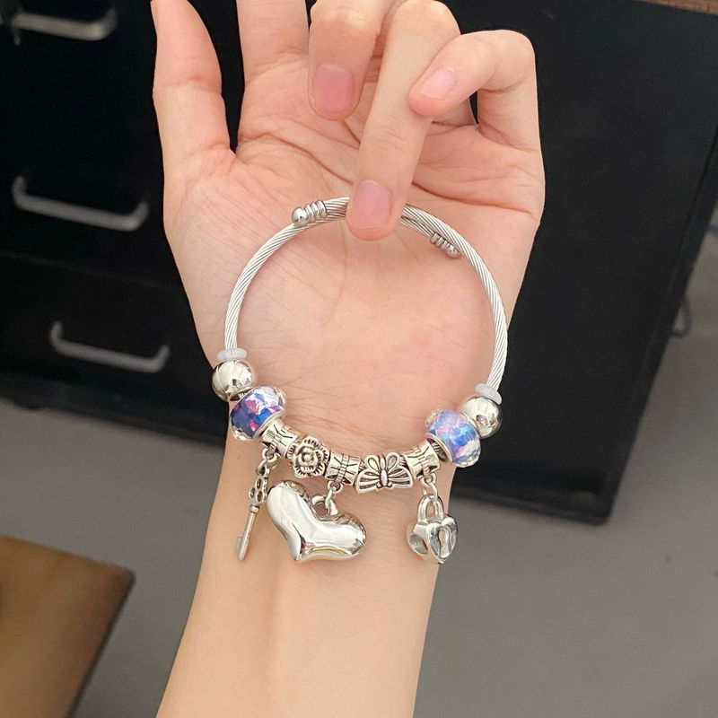 Pan's Edelstahl Vielseitig Ins Perlen DIY Perlen Herz Armband Für Frauen Charme_voghion.com