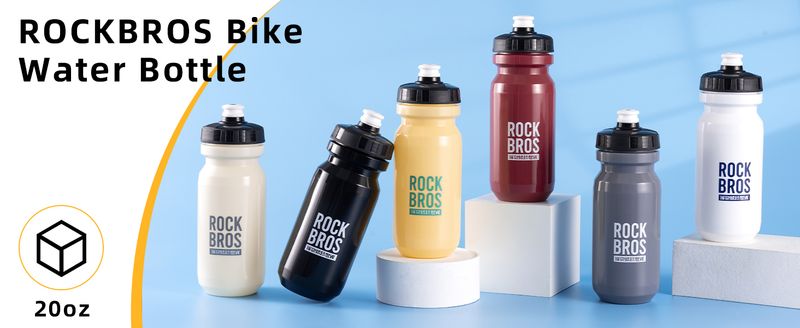 Botella de agua para bicicleta ROCKBROS, 600 ml, botella para beber, botella de agua para ciclismo, 6 colores_voghion.com