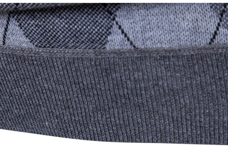 Herrenbekleidung, V-Ausschnitt, Jacquard, Slim Fit, V-Ausschnitt, Jacquard-Strickpullover für Herren – leichtes, ärmelloses Pullover-Oberteil (Grau, Marineblau, Weinrot)_voghion.com