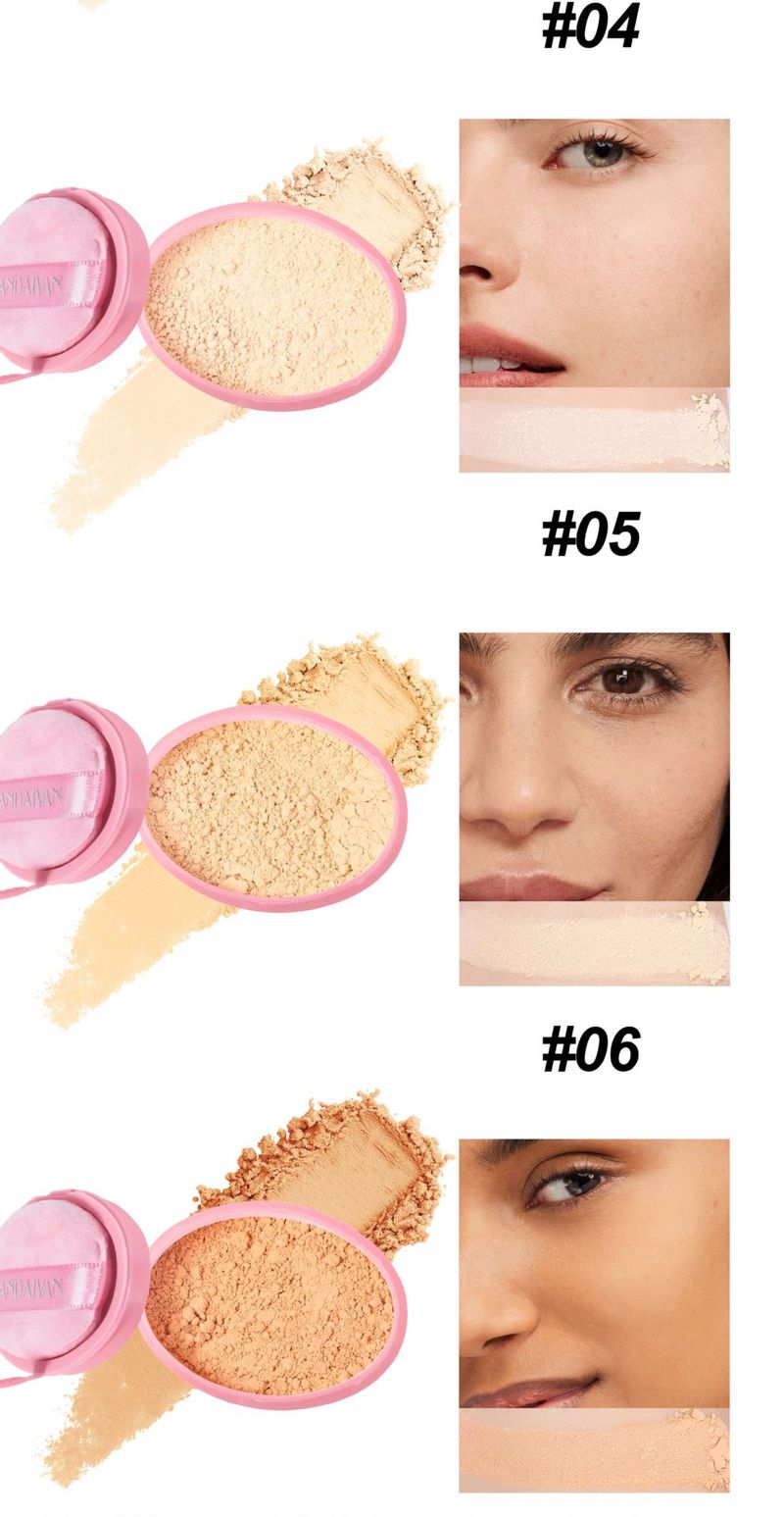 cipria in polvere libera, controllo dell'olio, trucco duraturo, polvere per il trucco, correttore opaco_voghion.com