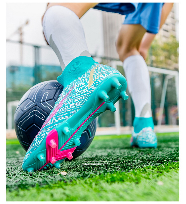 Scarpa da calcio alta per ragazzi e ragazze, tf spiker, turf foot, scarpe da allenamento per campus_voghion.com