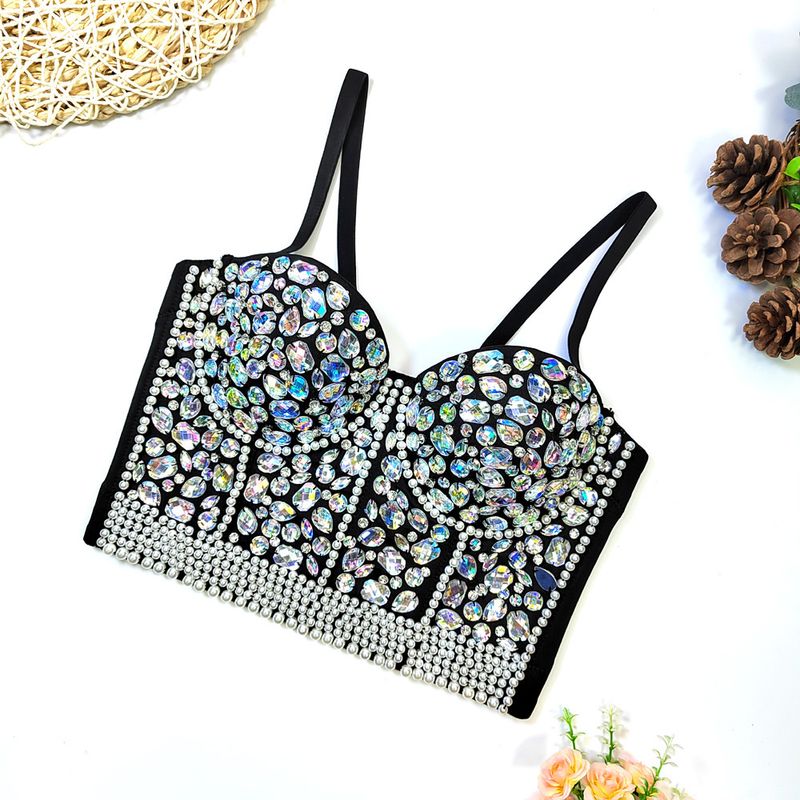 Soutien-gorge de performance sexy en forme de caraco à perles colorées pour femme_voghion.com