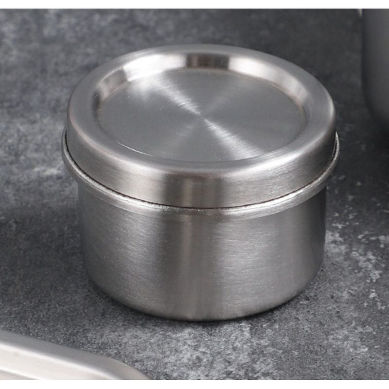 304 stainless dipping sauce for preservation, round portable food grade storage and storage, small box with steel lid_voghion.com