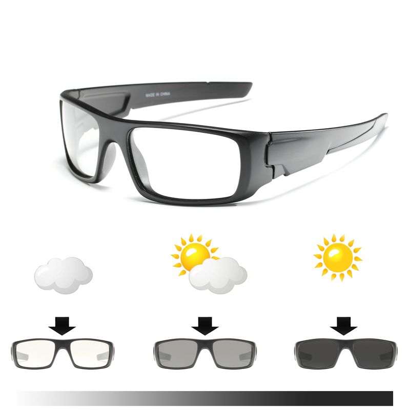 Gafas de sol fotocromáticas polarizadas HOOLDW de moda para hombre, para deportes al aire libre, gafas de sol camaleónicas, gafas de conducción, gafas que cambian de color_voghion.com