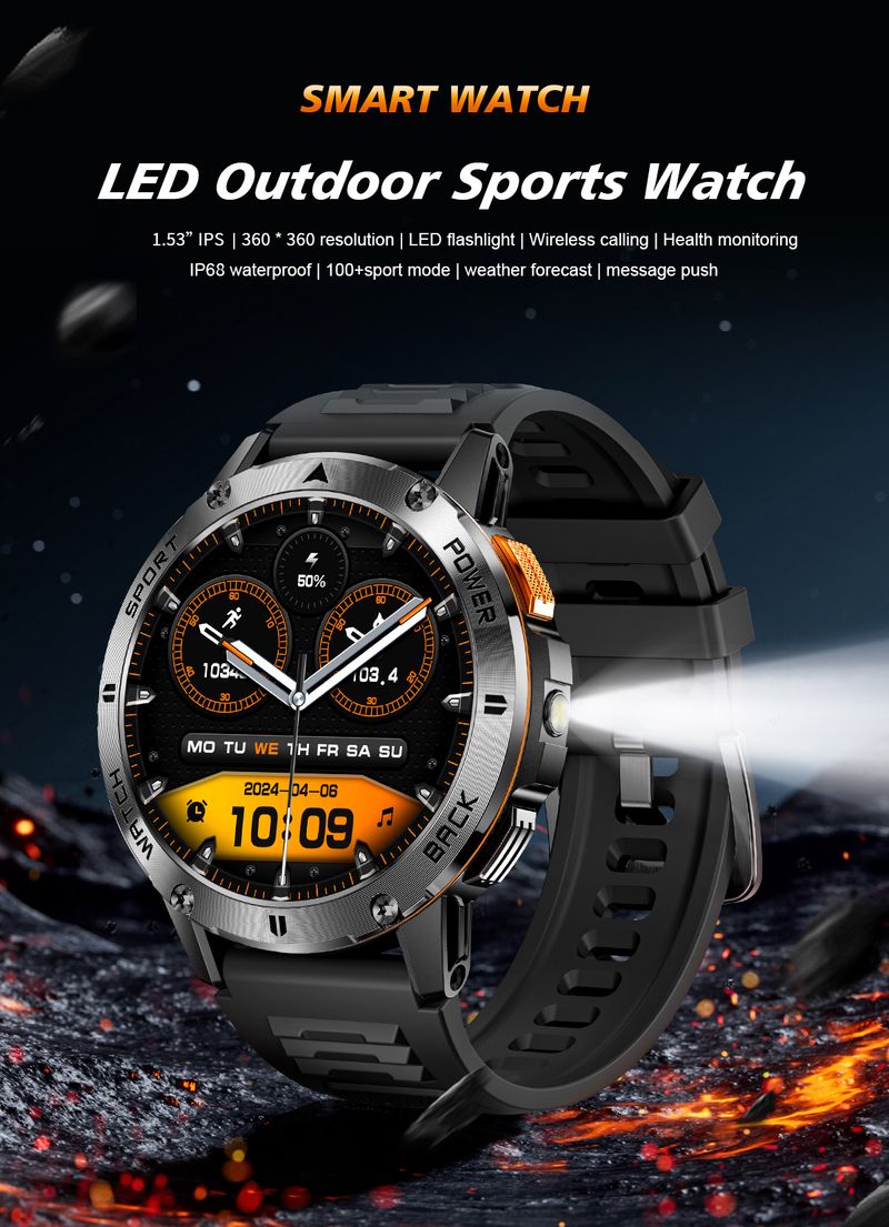 Akıllı Saat Bluetooth Çağrı Kan Basıncı Su Geçirmez Adımsayar Çok İşlevli Spor Saati Uzun Pil Ömrü Saati_voghion.com