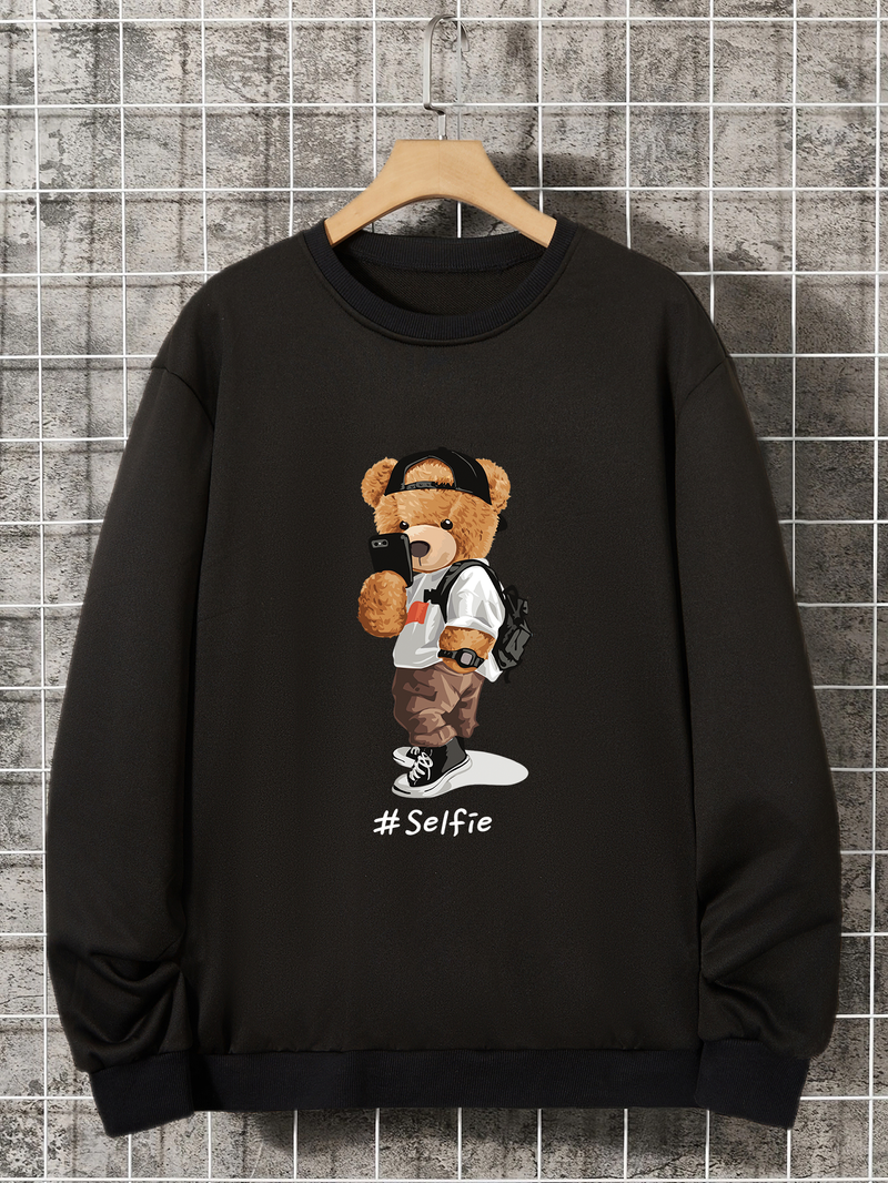 Felpe con stampa orsetto. Fantastici pullover dal design casual per uomo_voghion.com