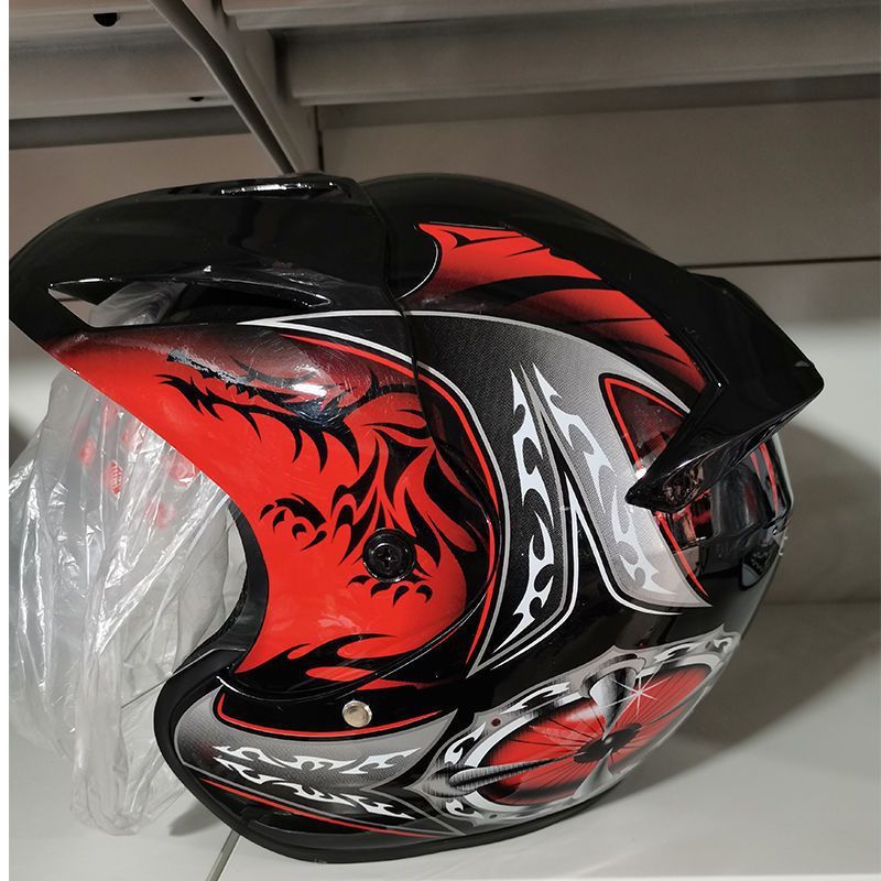 Motosiklet Harley Erkekler ve Kadınlar Cruiser Kask Ghost Rider Kişilik Tüm Mevsimler Bluetooth Uyumlu_voghion.com