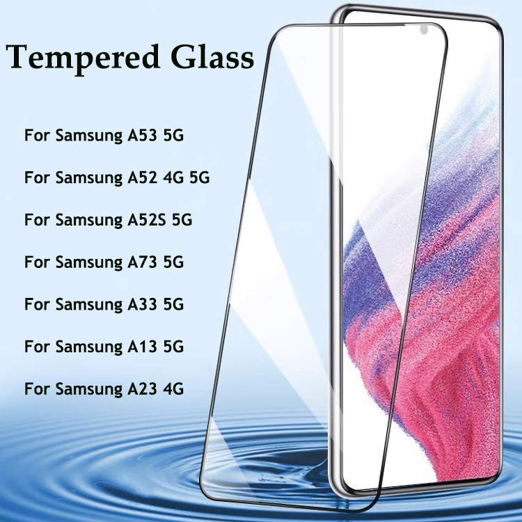 Volledige Cover Gehard Glas Voor Samsung Galaxy A53 A52 A52S A73 A72 A33 A13 A23 A32 A22 A12 5G screen Protector Beschermende Glas_voghion.com