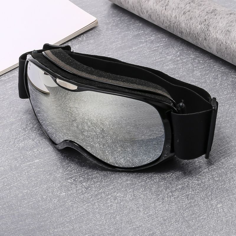 Bunt beschichtete, beschlagfreie Bergskibrille für Kinder mit Spiegeltasche, winddichter Sand- und Schneebrille für den Außenbereich_voghion.com
