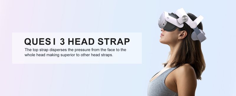 Austauschbares Elite VR-Headset. Verbessern Sie den Komfort. Verstellbarer Kopfgurt für Meta Quest Z-Zubehörhelm_voghion.com