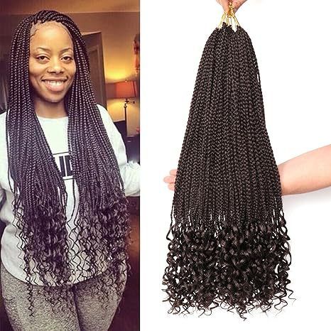 Goddess Box Braids - Treccia a tre ciocche, liscia e sciolta, effetto naturale e leggera_voghion.com