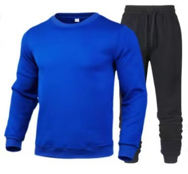 Neues Herren-Sportmode-Casual-Winter-Set mit einfarbigem Rundhalsausschnitt und Hose_voghion.com