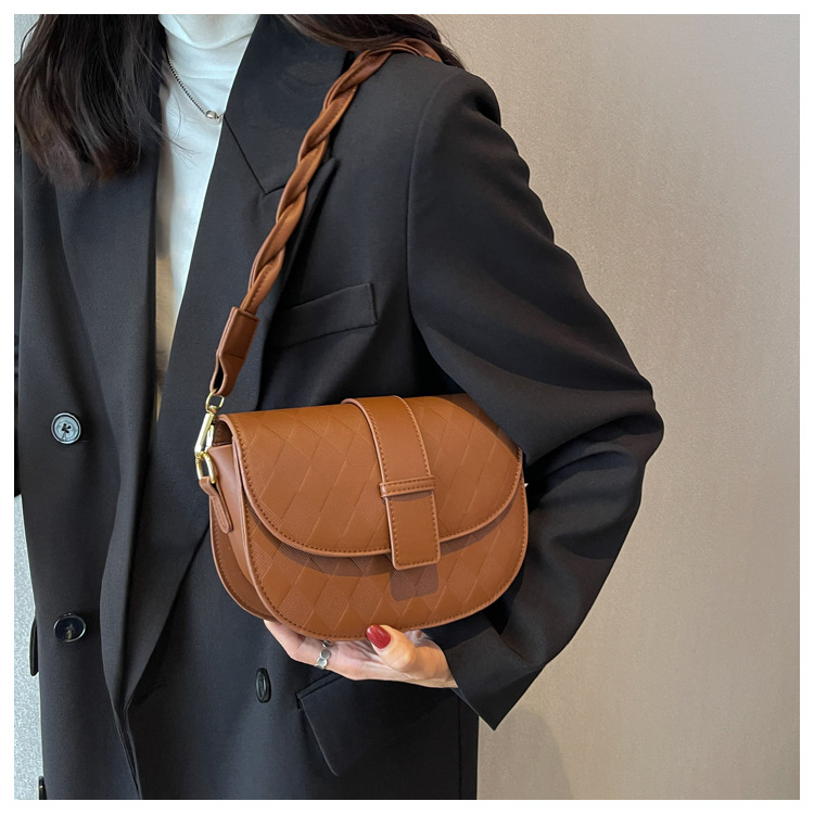 Women's Bag summer new trendy shoulder armpit bag versatile crossbody ins saddle bag_voghion.com