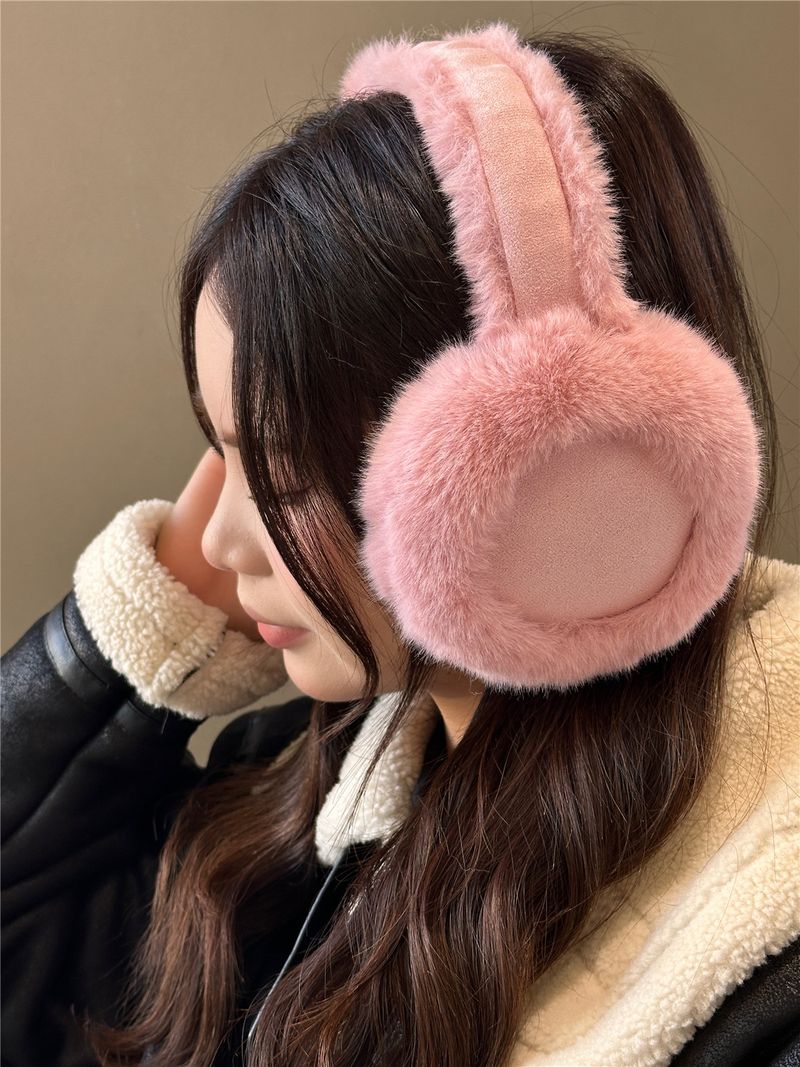 Protetores de orelha de inverno felpudos e quentinhos para mulheres e homens, ideais para andar a cavalo._voghion.com