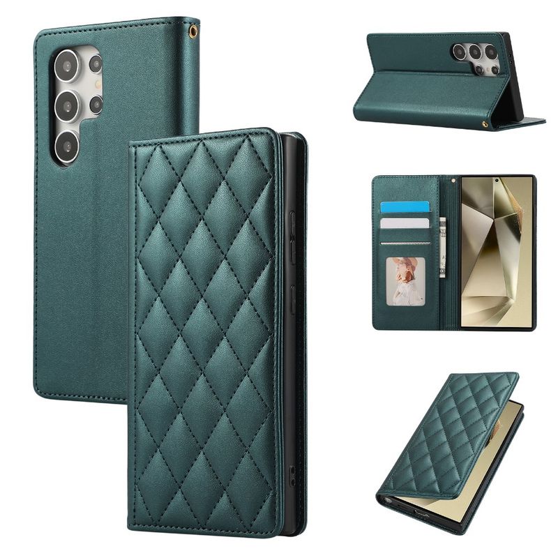 Custodia in pelle con cinturino da polso per telefono Samsung Galaxy A06 A16 A15 A35 A55 A25 A14 A24 A34 A54 A33 A53 Portafoglio con porta carte Cove_voghion.com