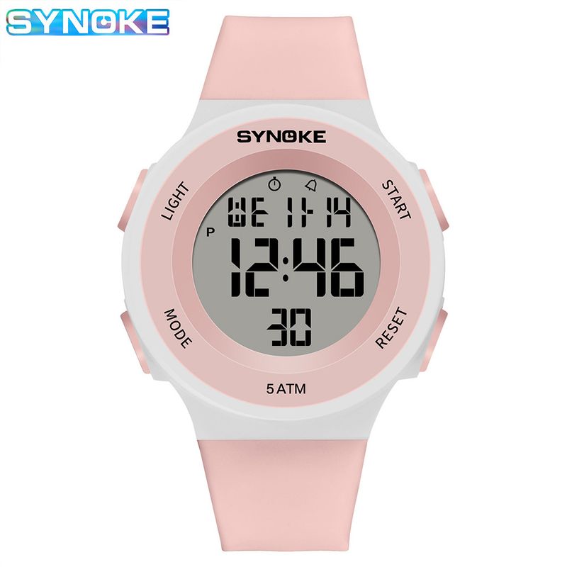 Orologio da uomo e da donna alla moda, elettronico, impermeabile e luminoso, stile semplice e alla moda, per feste studentesche SYNOKE_voghion.com