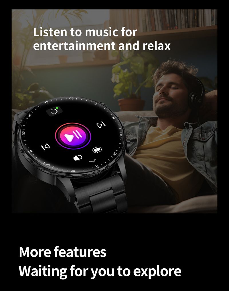 Akıllı Saat Çok Fonksiyonlu Bluetooth Çağrı Adımsayar Sağlık İzleme Spor Saati_voghion.com