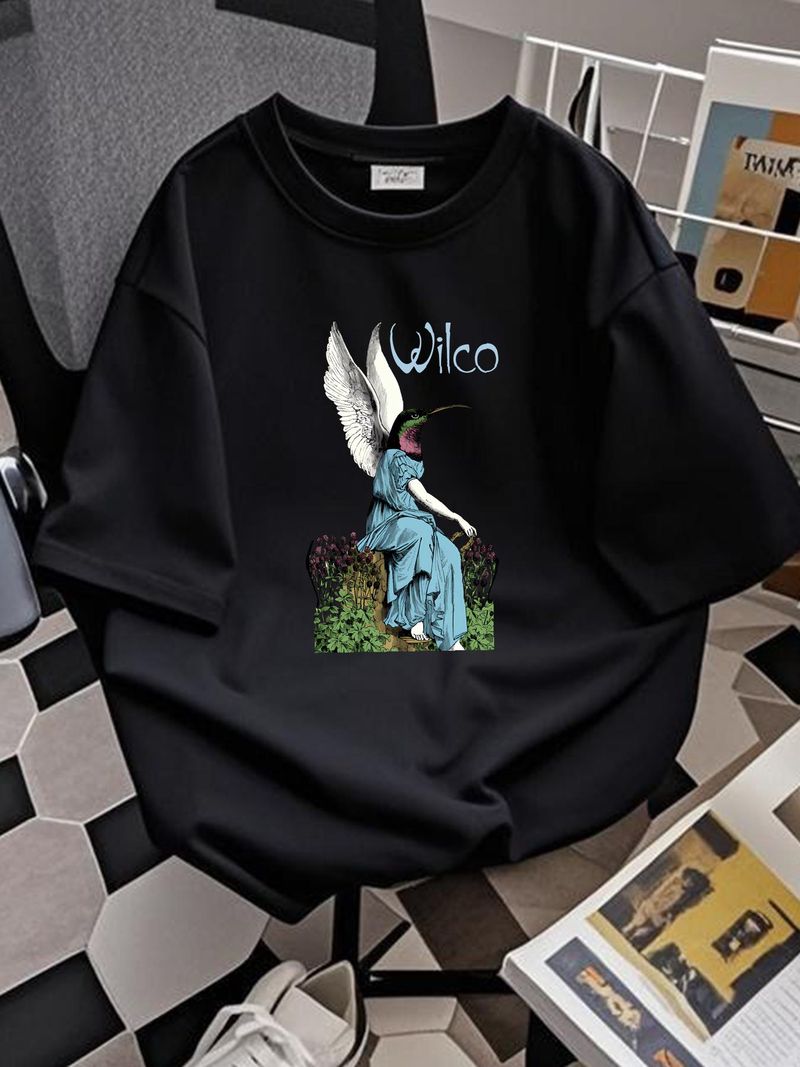 T-shirt unisexe Wilco Band Concert At Red Rocks 2012, toutes tailles S à 5XL TP734, vêtement de créateur doux et élégant pour homme, haut extensible pour un usage quotidien_voghion.com