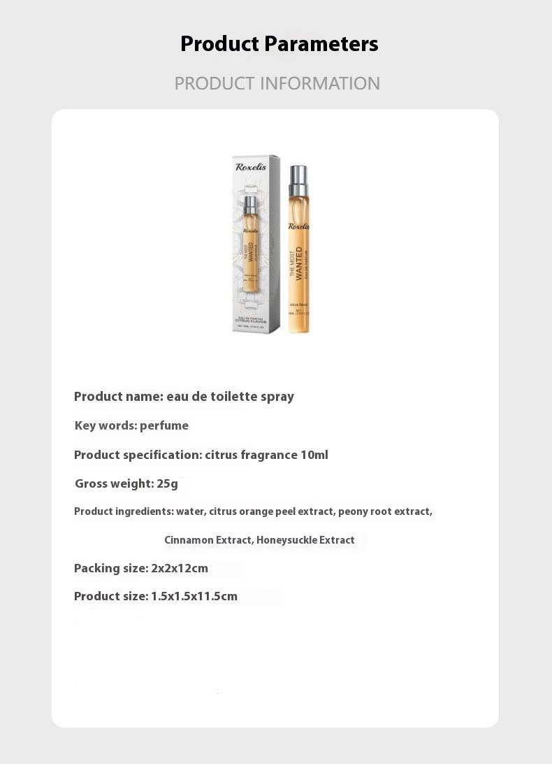 Eau de Toilette Spray für Männer Parfüm Köln Zitrusparfüm Fresh Charm Tragbares Duftspray_voghion.com