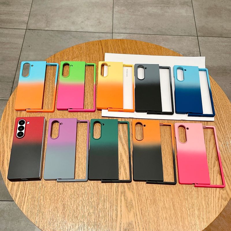 Samsung Galaxy Z Fold 4 5 6 Fashion Change Color jaoks õhuke puutetundlik telefoniümbrise kate_voghion.com
