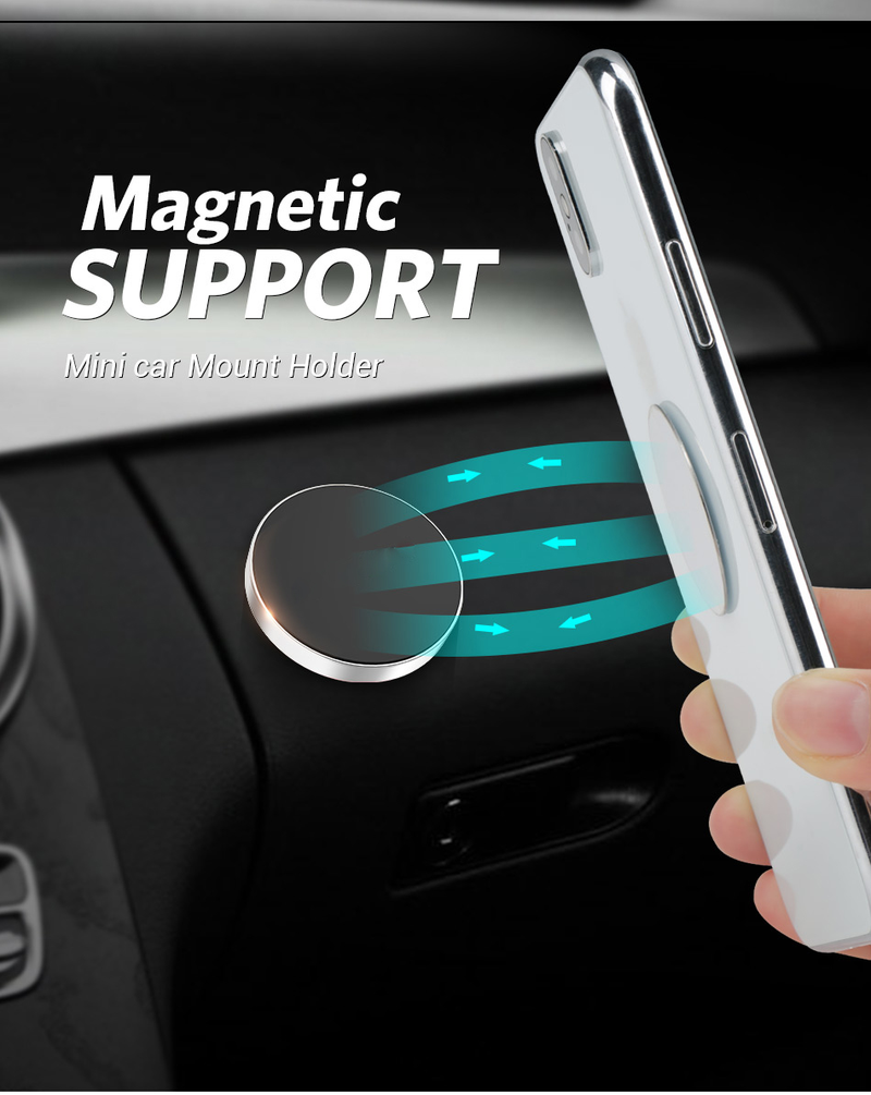 Para iPhone 12 11 XR Pro Mini Huawei soporte magnético para teléfono de coche soporte magnético para coche montado en la pared móvil con GPS_voghion.com
