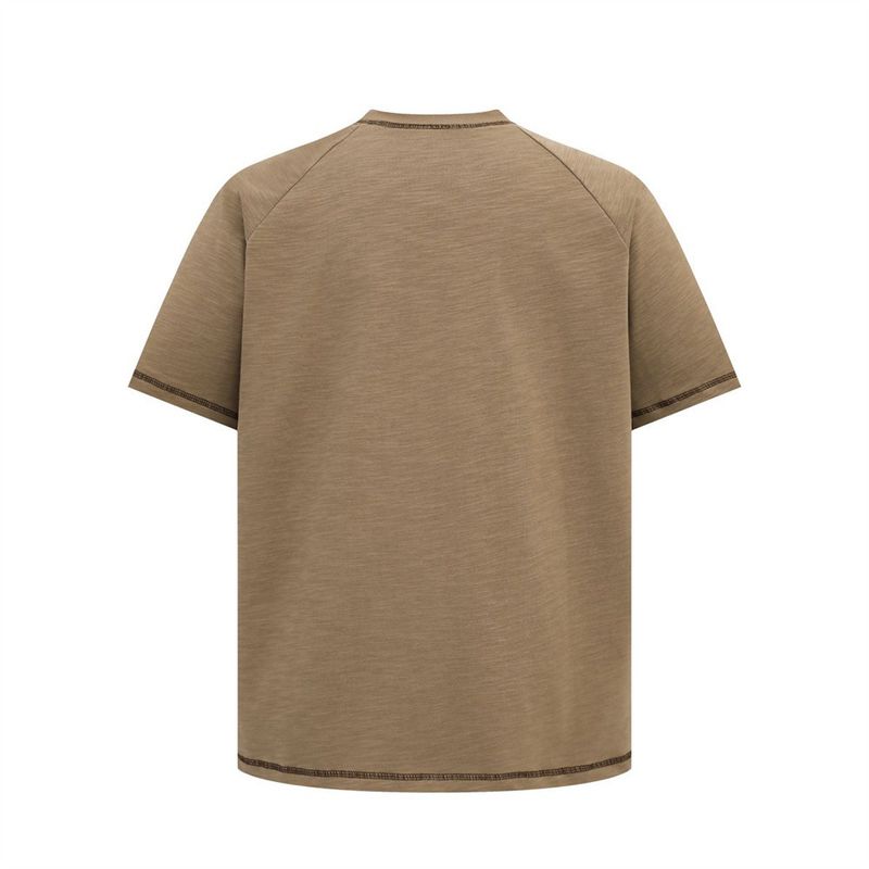 Herrenbekleidung Helles Liniendesign Lockeres Kurzarm-T-Shirt Herrenoberteile Sommertrend Street Sports Style Lässiger Halbarm_voghion.com