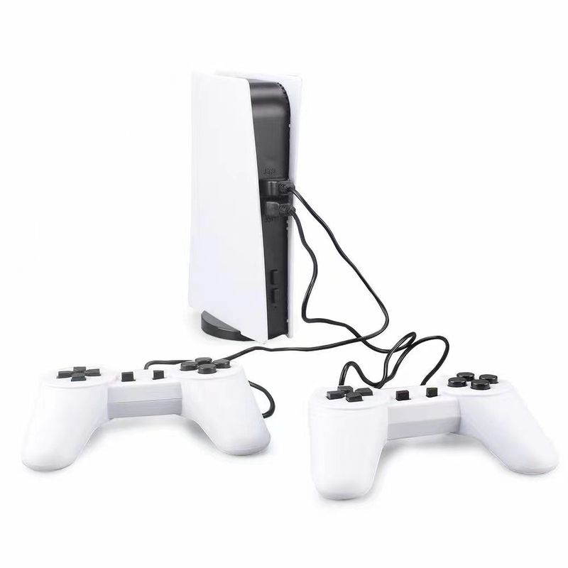 Mini TV-spelconsole P5 Nostalgische rood-witte machine FC met 300 ingebouwde spellen voor twee spelers_voghion.com