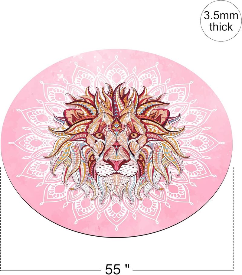 Yogamatten Suède Natuurlijke Rubber Meditatiemat Grote Ronde Mat Meditatie Meditatie Omgekeerde Mat Ondersteuning Antislip SGS Gecertificeerd_voghion.com