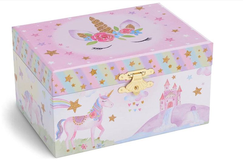 Çocuk Müzik Kutusu Yeni Yıl Doğum Günü Hediyesi Çok İşlevli Mücevher Kutusu Müzik Kutusu Karikatür Saklama Kutusu_voghion.com