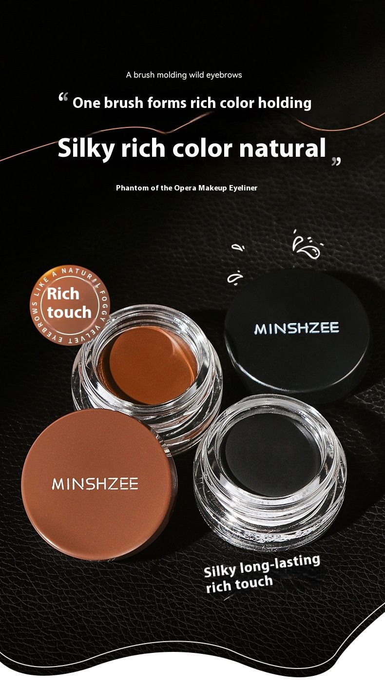 Eyeliner-Creme, wasserfest, schweißresistent, wird nicht leicht schwindelig, hält das Make-up seidig und langanhaltend, trocknet schnell und bildet einen Film, Eyeliner-Creme_voghion.com