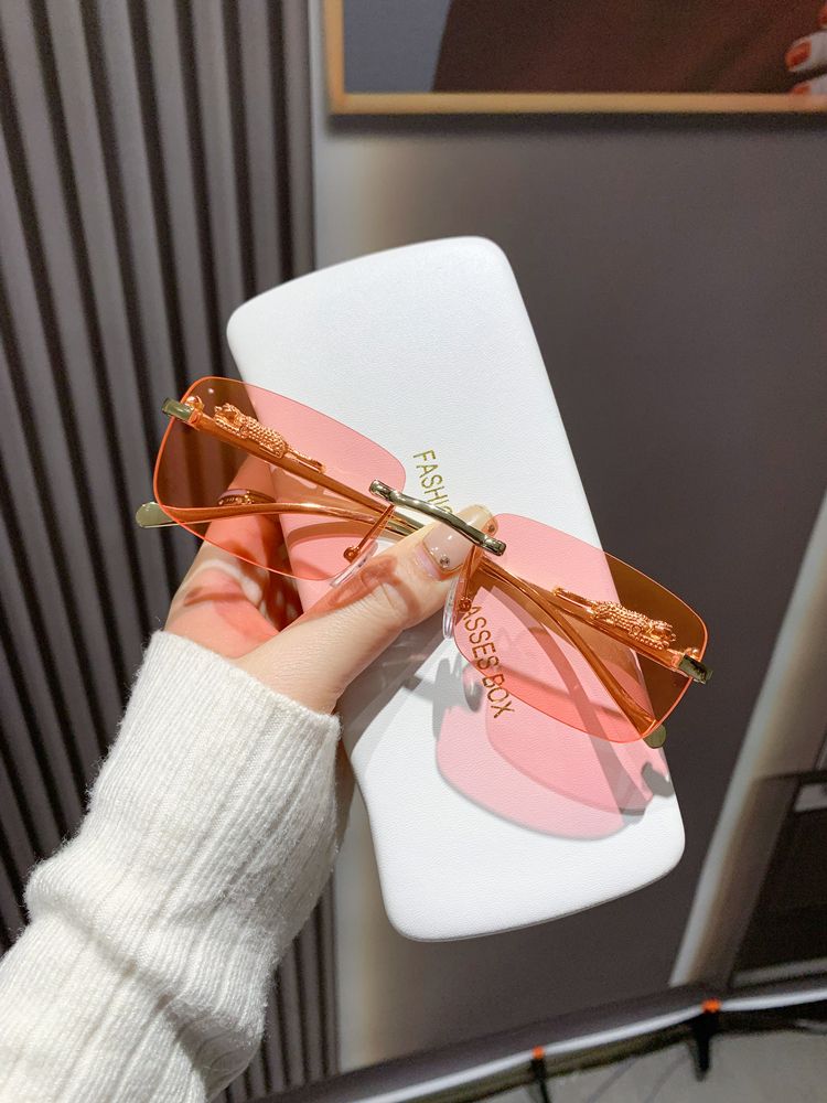 LazyZoom Glasses European Hip Hop Ins Internet Influencer Street Snap Women's Small Frame_voghion.com