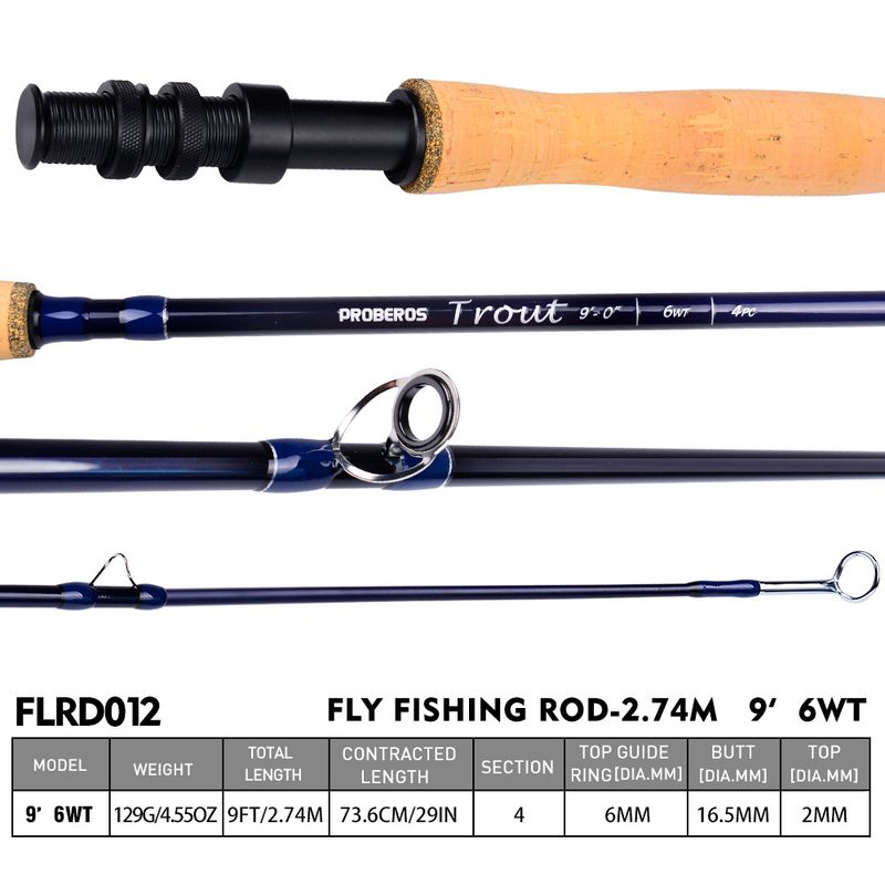 Lightweight Four Sections 9 Feet 3.3m Wt 8wt Carbon Stream Fly Fishing Rod_voghion.com