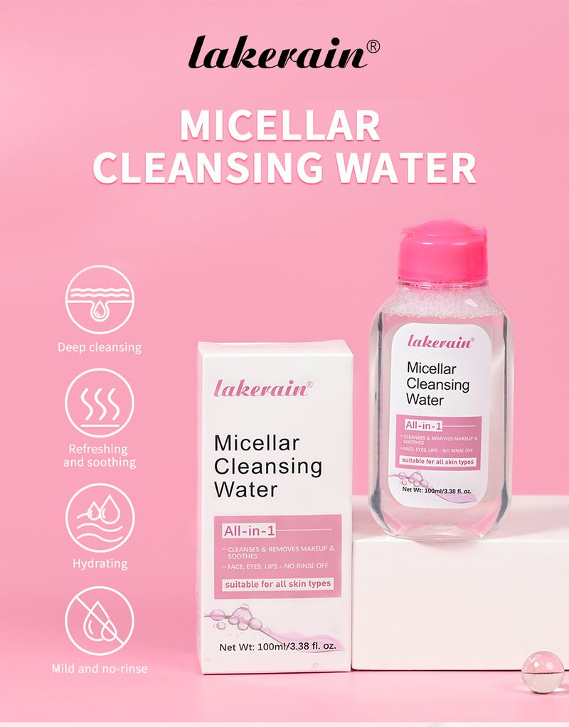 100ml Mild Micellar Cleansing Gentle Makeup All In 1 Cleanser Rubbing Non-stimulating Remover Water_voghion.com