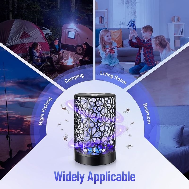 4-Pack Purple Zapper - USB Insect Trap Indoor/Outdoor_voghion.com