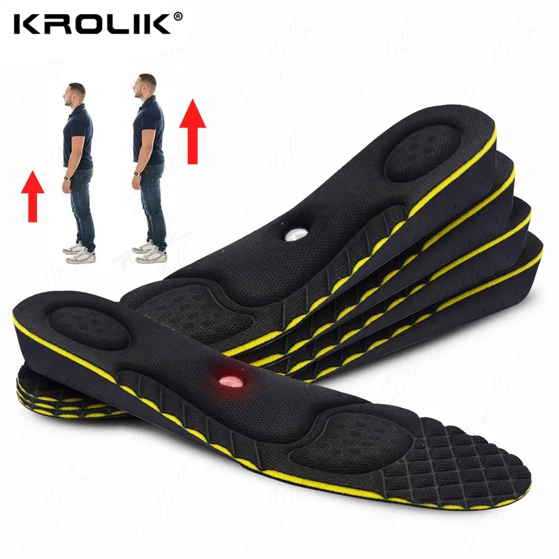 Invisible Increase For Men Women 2/3/4/5cm Cushion Height Lift Foot Magnetic Massage Shoes Insole Insert_voghion.com