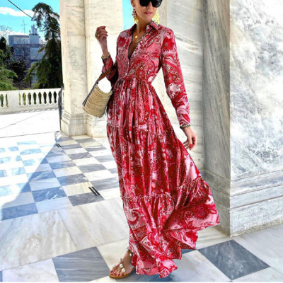 Abito elegante da donna a maniche lunghe_voghion.com