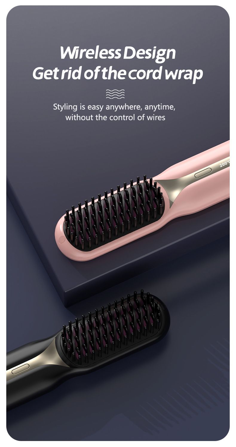 Nuova piastra per capelli portatile mini ricaricabile alla moda e di buona qualità, cura dei capelli agli ioni negativi, cura dei capelli morbida, piastra per capelli wireless_voghion.com