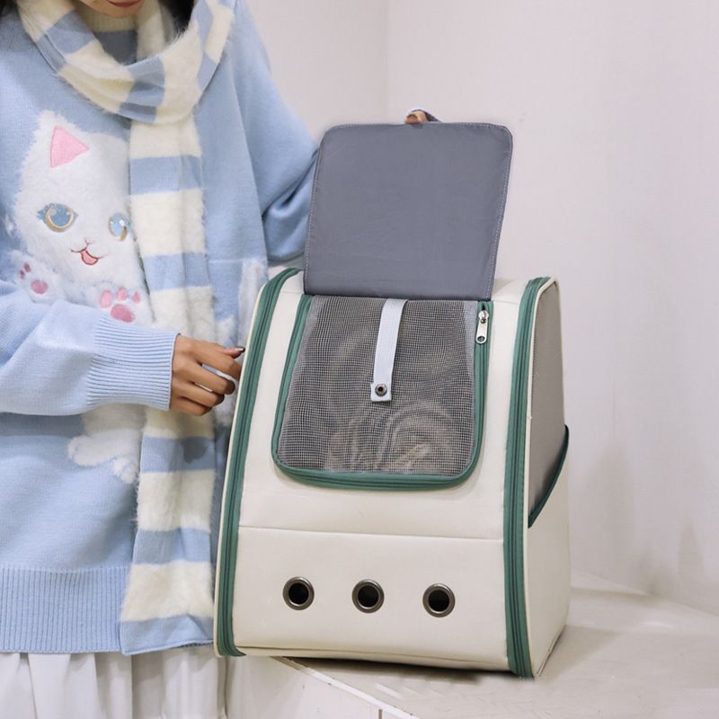 Carrier Large Capacity Outdoor Portable Pet Travel Space Capsule Breathable Visible Backpack Cat Bag_voghion.com