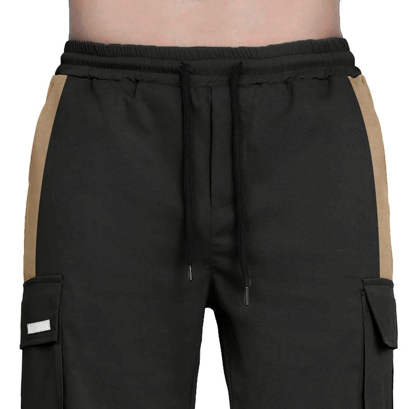 Pantaloni cargo da uomo nuovi, primavera-autunno 2025, con coulisse e design a blocchi di colore_voghion.com