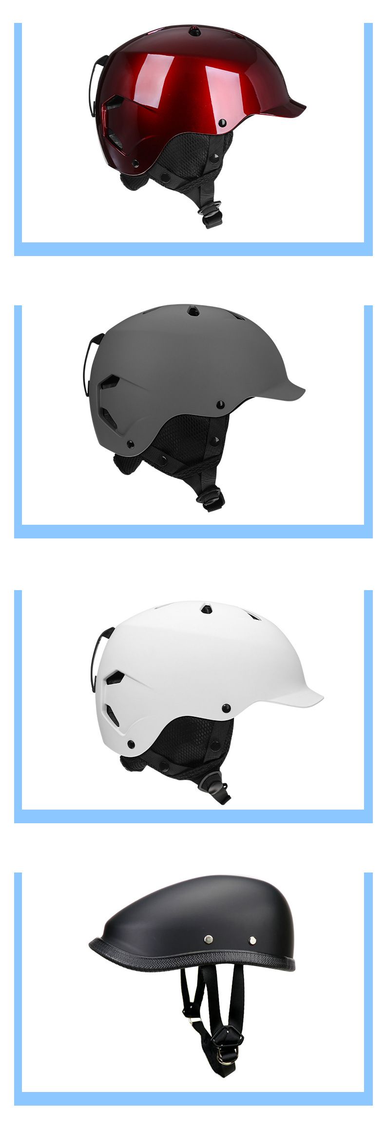 Νέο κράνος σκι μόδας, σκέιτμπορντ, πατινάζ με ρόλερ, επαγγελματική ασφάλεια για υπαίθρια αθλήματα_voghion.com