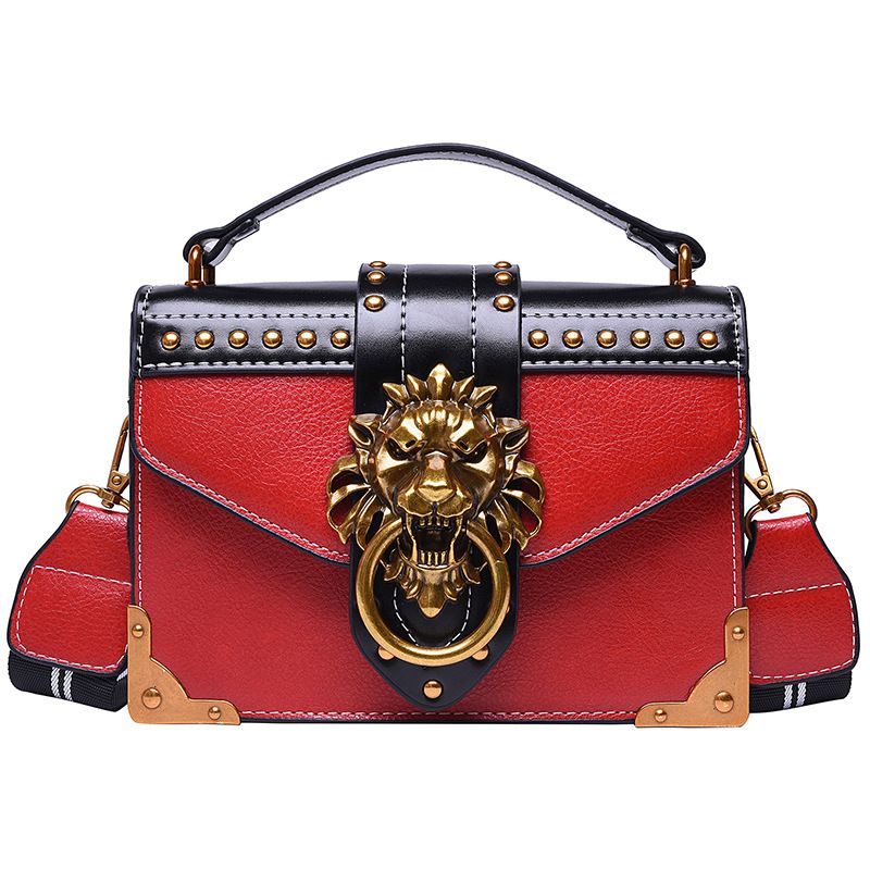 New European and American Retro Pu Handbag European and American Shoulder Crossbody Small Square Bag_voghion.com
