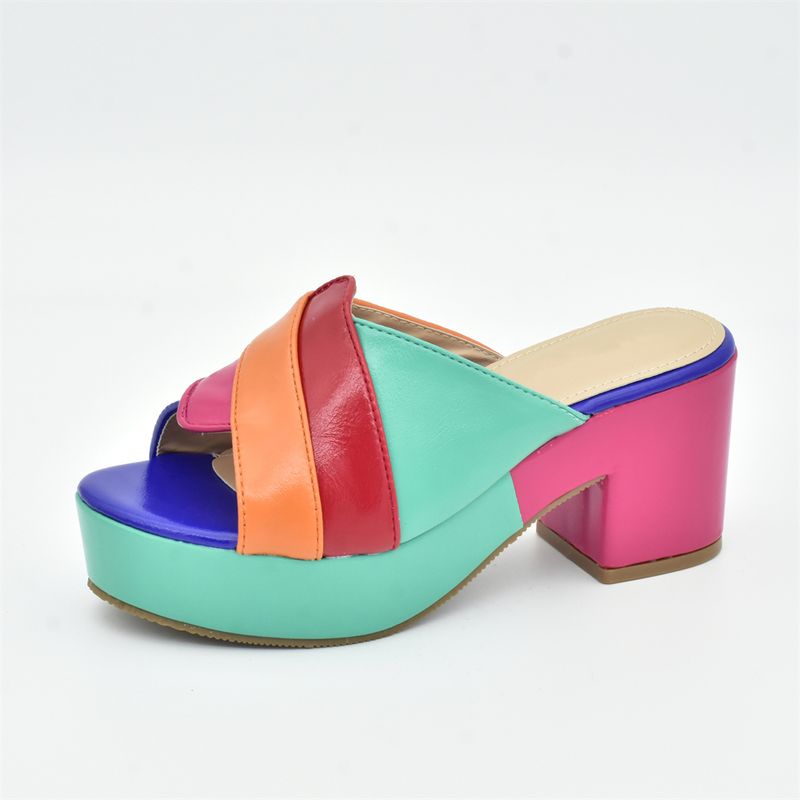 Italian Design Wedges For Women Platform Shoes High Heels Strong Heel Pumps Lady Wedge Sandals_voghion.com