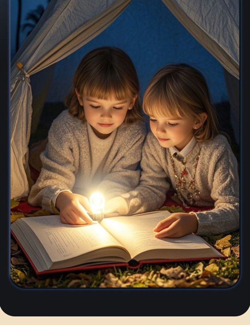 Long Battery Life Small Portable Multi-Functional Children Mini Hanging Soft Light Flashlight_voghion.com